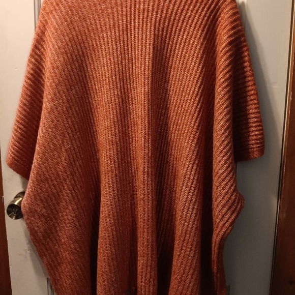 🤠American Eagle Burnt Orange Shawl One Size Fits Most - Picture 2 of 5